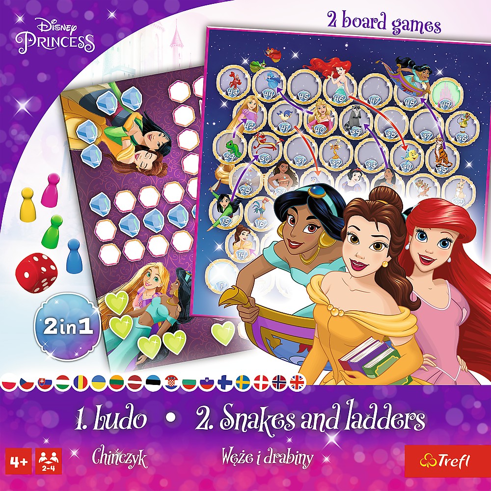 JOC DISNEY PRINCESS 2IN1 LUDO SI SERPISORI SCARI Trefl - Imagine 5 [ps:0933f23e-74dc-410a-af32-8fac7eb5e869]