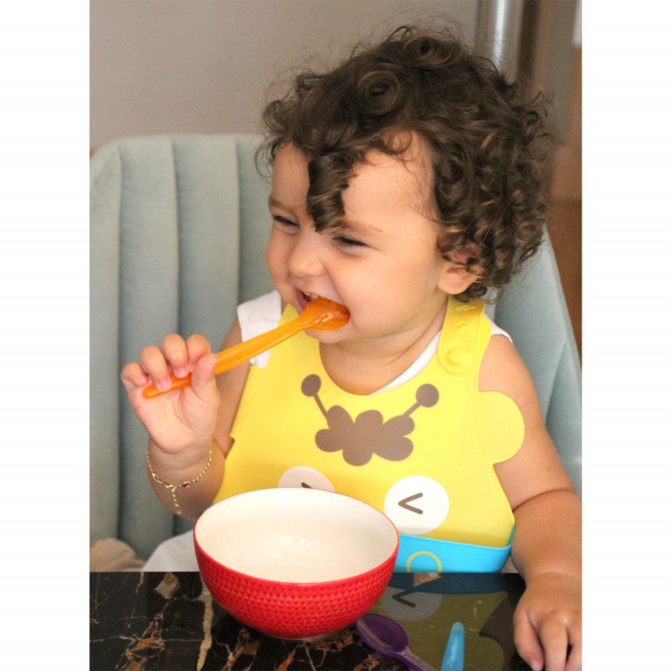 Baveta BabyJem din silicon Soft Baby Bib (Culoare: Verde) [ps:45262abe-ad34-4131-b0b9-50934beba6ec]
