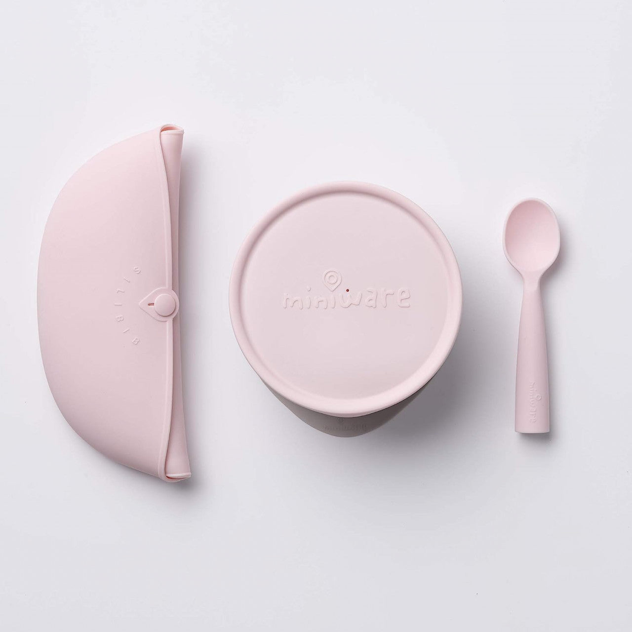 Set diversificare hrana bebelusi Miniware First Bites - Roz