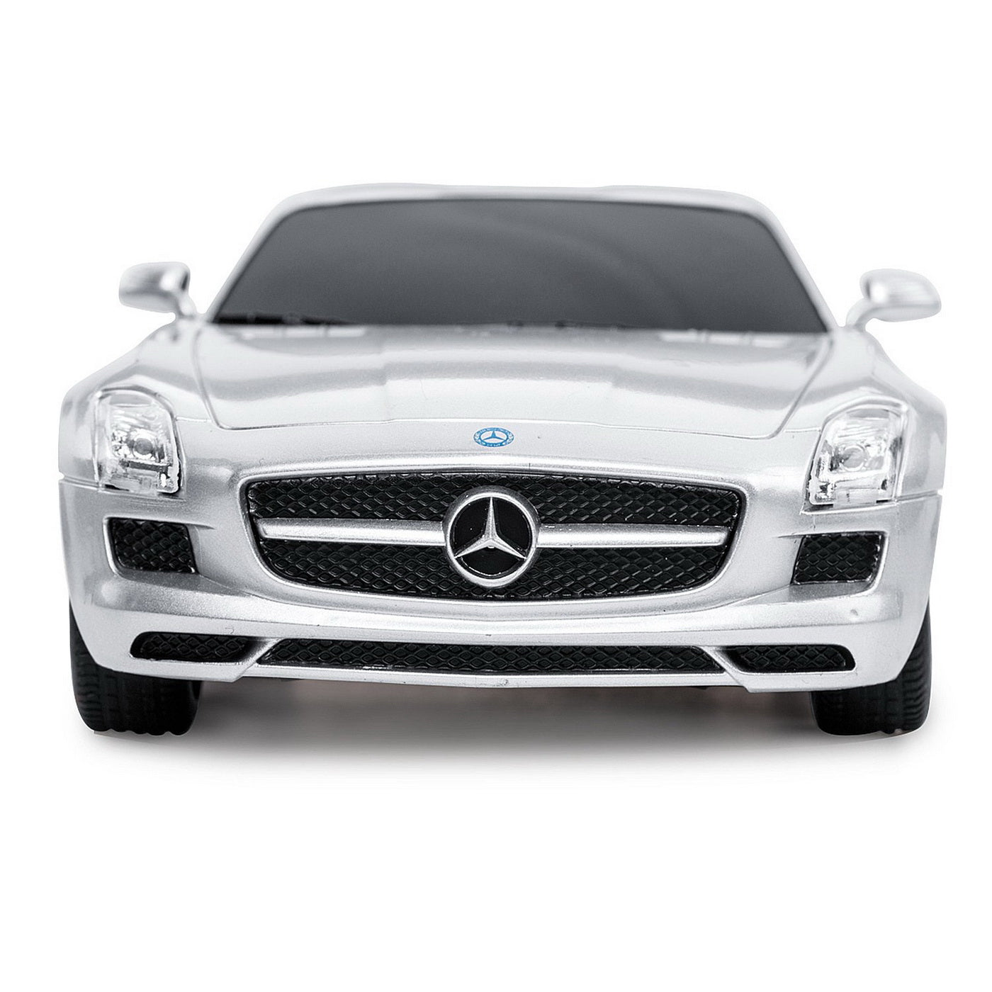 MASINA CU TELECOMANDA MERCEDES-BENZ SLS AMG ARGINTIE SCARA 1 LA 24 [ps:003106a7-7fe7-43f9-b1a9-604809e35fbf]