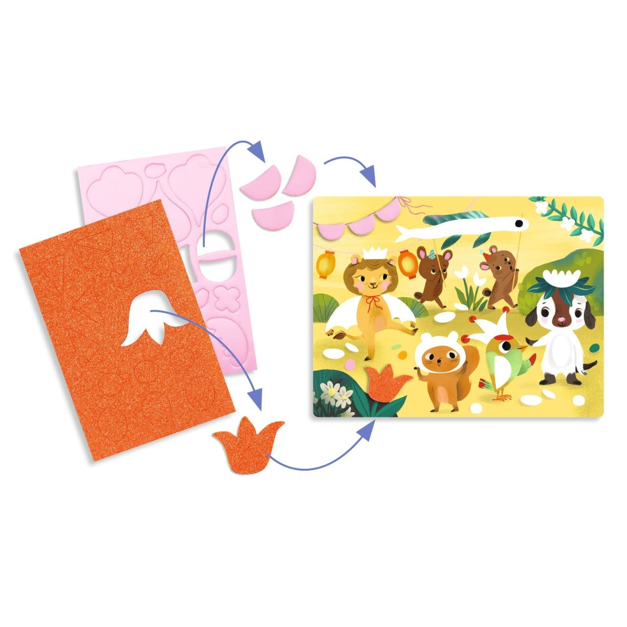 Joc creativ Colaj cu stickere din spuma, Djeco - Imagine 4 [ps:bff8ad73-8da0-4562-8187-8f86bf12dce7]