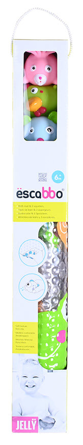 Set de baie 4 piese, Knorr Toys, include covoras de baie din PVC 69x39 cm si 3 jucarii animalute, 0 Luni+ - Imagine 5 [ps:45f67e9c-c8e7-466c-9f3b-0c4f44a06a68]