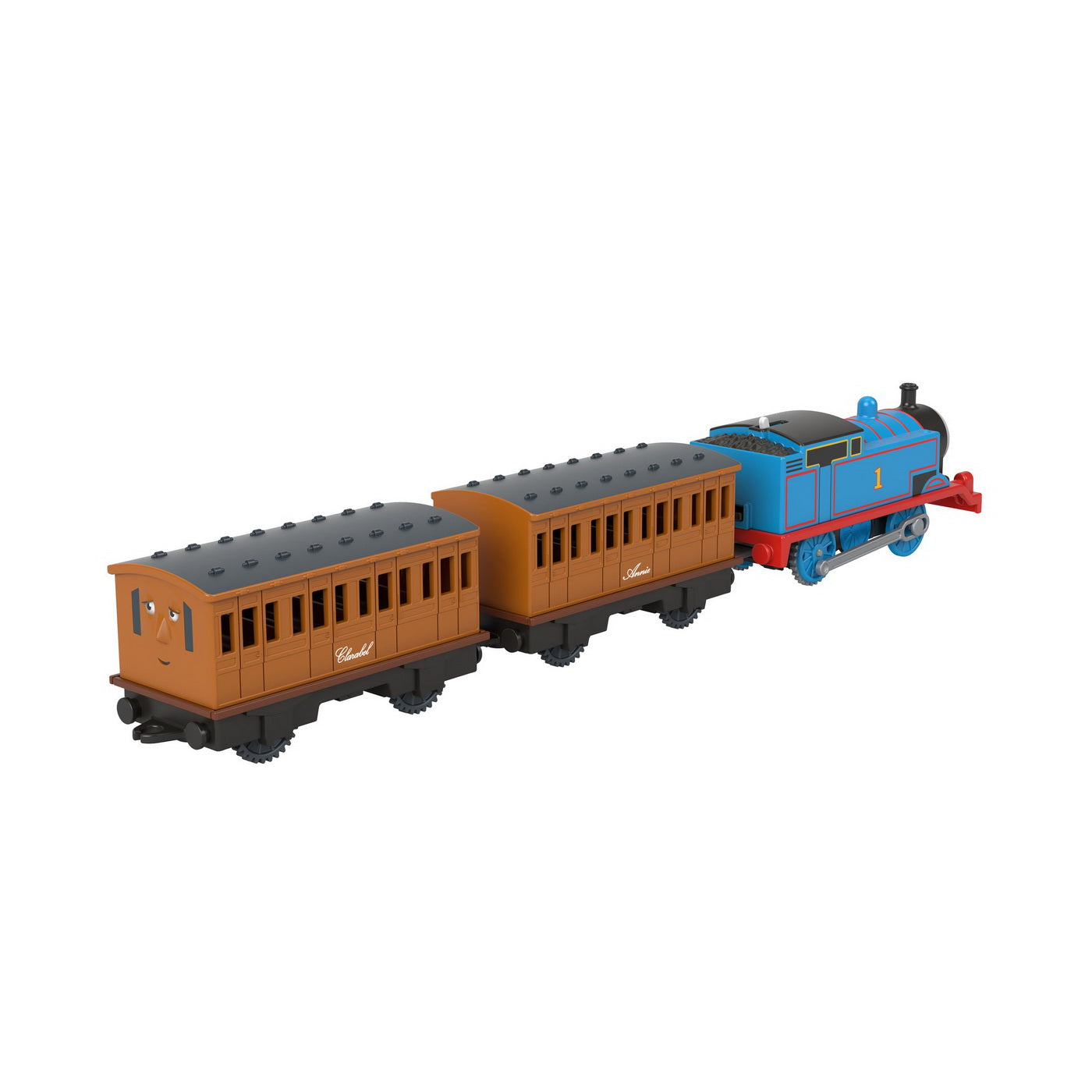 THOMAS LOCOMOTIVA MOTORIZATA SAFARI MONKEY THOMAS Mattel - Annie si Clarabel (5) [ps:723994bc-55b1-4435-86e7-bfe683f89972]