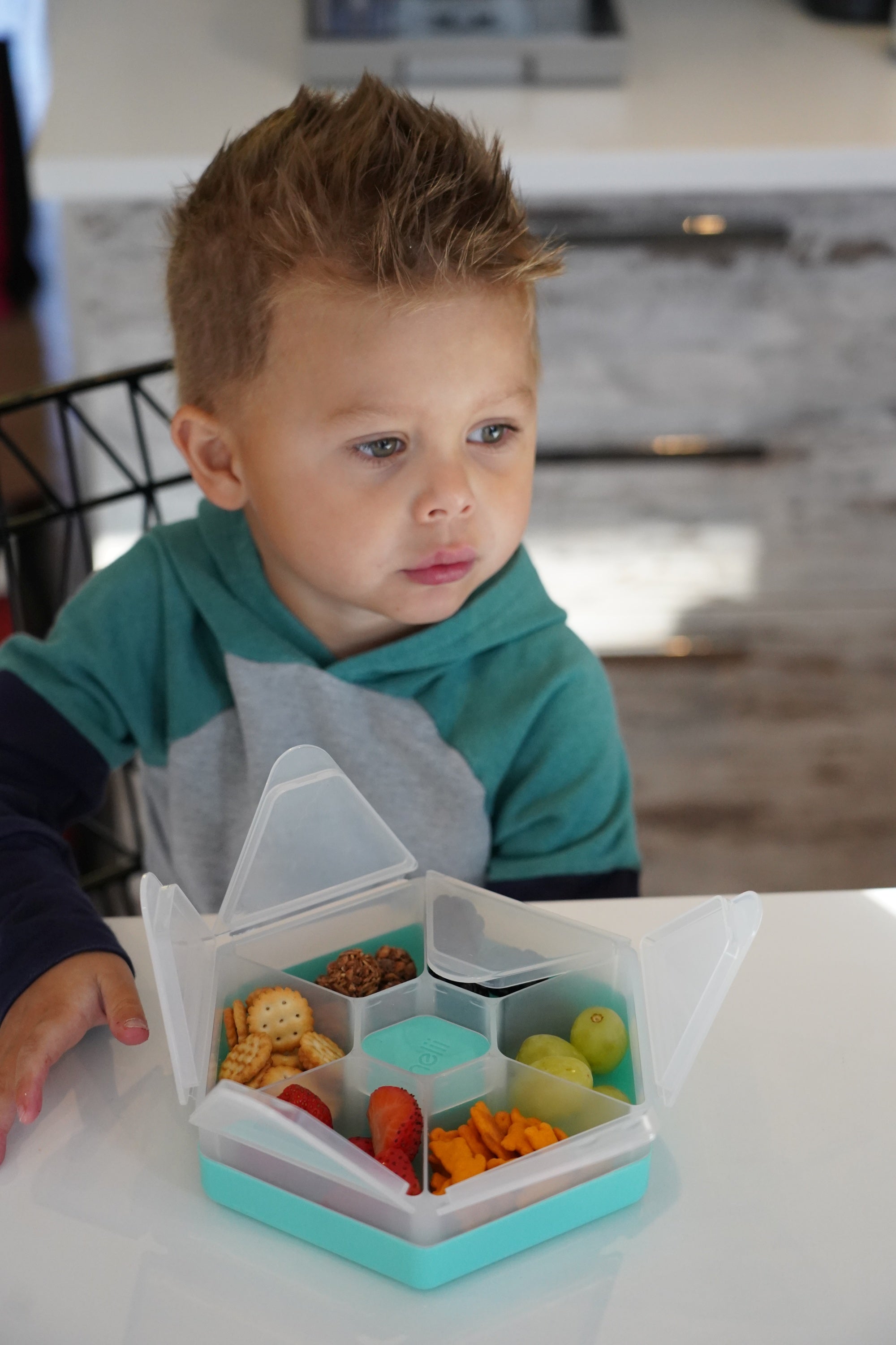 CUTIE SNACK HEXAGON SNACKLE 6 COMPARTMENTE, MELII, BLUE - Mint [ps:9631acbb-b65e-4564-b753-a2e7895445ce]