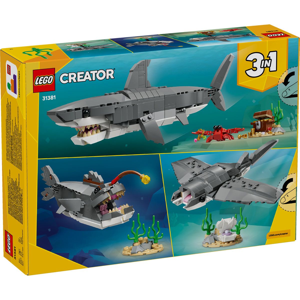 LEGO CREATOR RECHIN FEROCE CU UN CUFAR DE COMORI 31381 - Imagine 6 [ps:311ae7c1-c70a-4eea-8e7f-89893167f135]