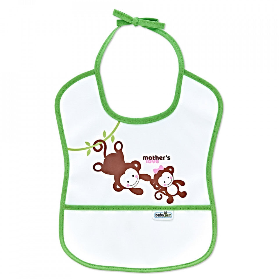Baveta impermebila pentru copii BabyJem Small (Culoare: Galben) [ps:66f9fa94-ccdb-446f-8734-ed38460ab623]