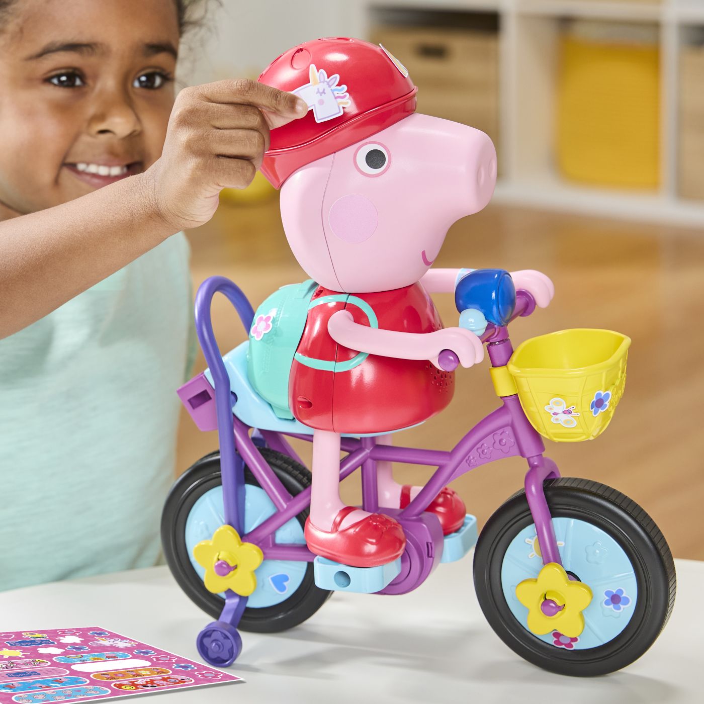 Set Peppa Pig Gata de Pedalat cu Bicicletă - Hasbro - Default Title (5) [ps:a4905351-8579-4b14-8714-b3150d77555b]
