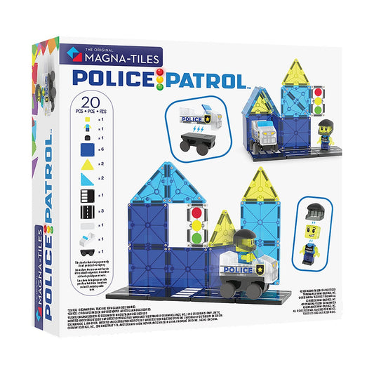 MAGNA-TILES Police Patrol, 20 piese - Jucării de Construcție - Default Title (5) [ps:29e4f1fd-b276-4ff8-b909-d170884cd0aa]