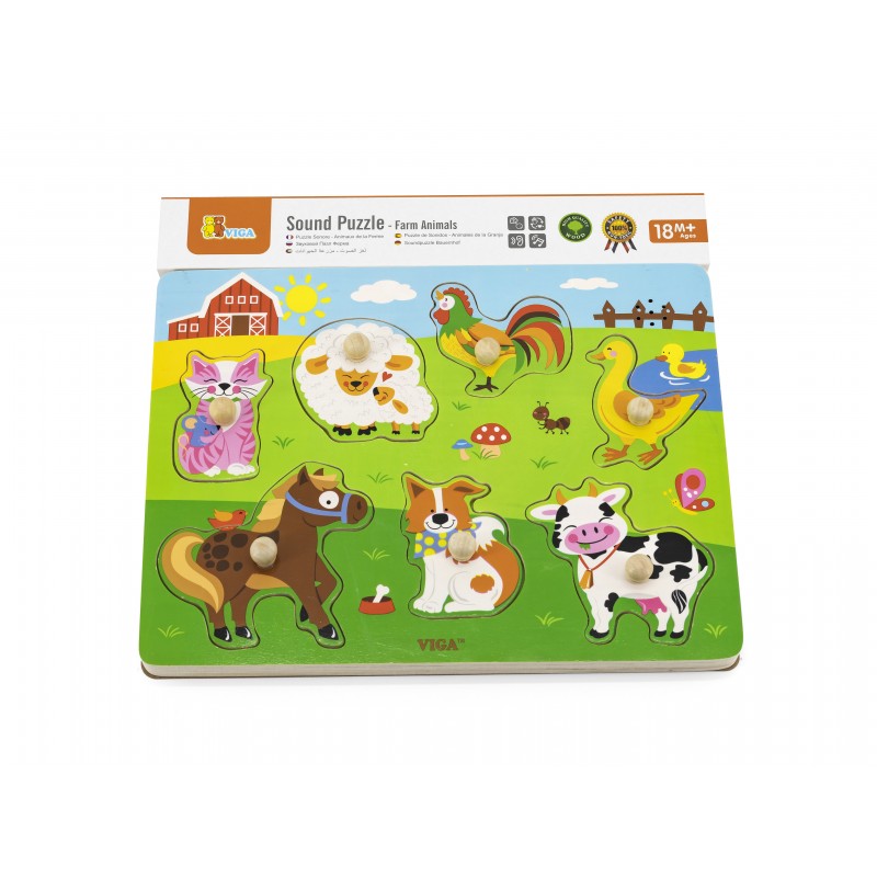 Puzzle cu sunete - animale [ps:05d7c5c4-945e-4d89-9bbf-3bff15cae08e]