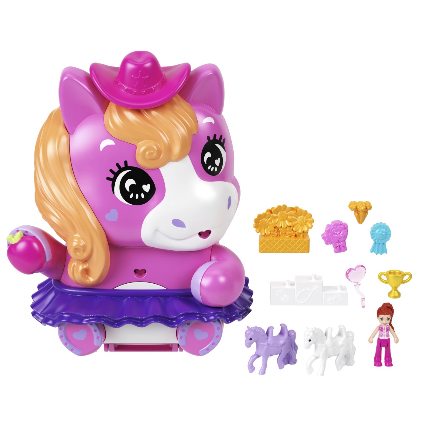 POLLY POCKET SET GENTUTA ANIMALUT PONEI LA RODEO CU - Imagine 5 [ps:25795b5c-09d9-4aa1-8216-2f902d9d2cd4]