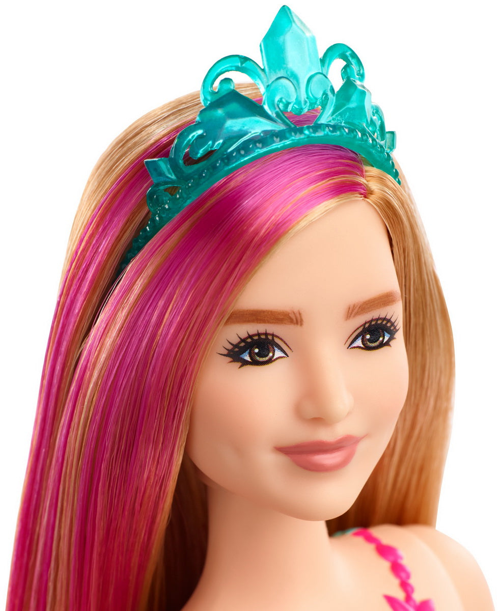 BARBIE PAPUSA PRINTESA DREAMTOPIA CU CORONITA ALBASTRA - Imagine 5