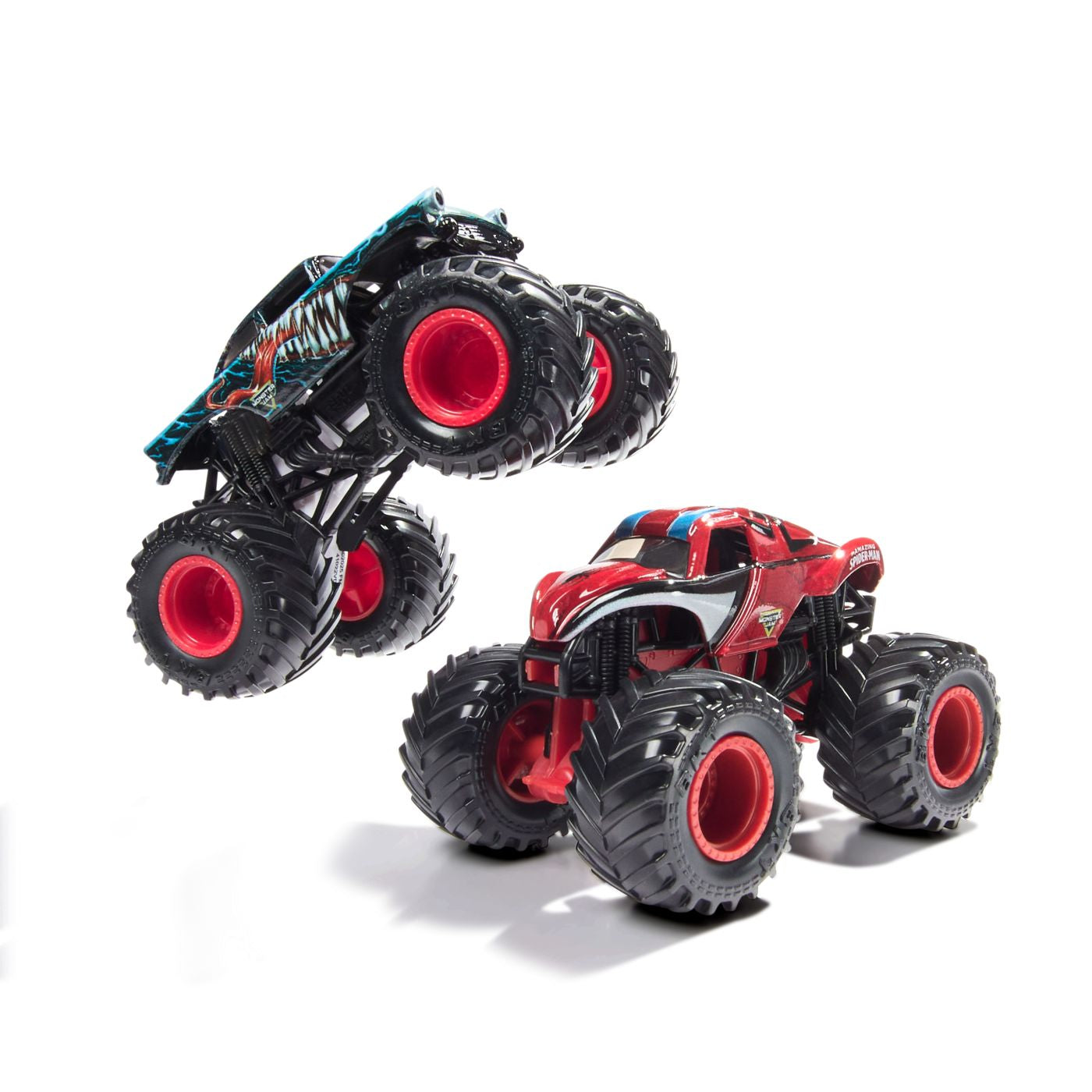 MONSTER JAM SET 2 MASINUTE METALICE VENOM VS THE AMAZING - Imagine 5