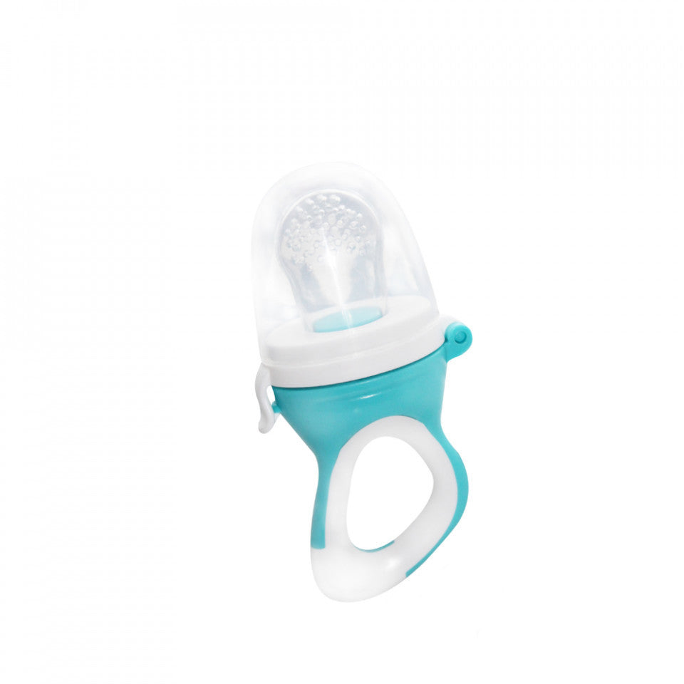 Dispozitiv de hranire din silicon BabyJem Fruits and - Bleu