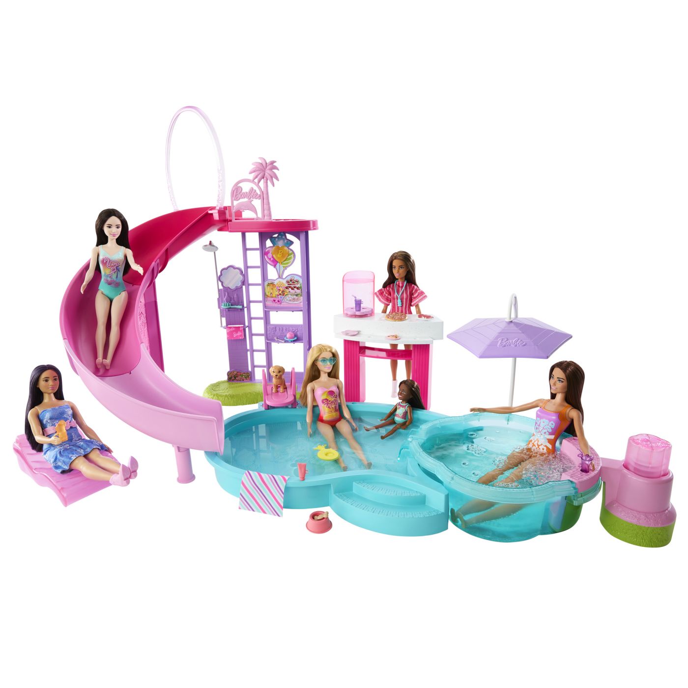 BARBIE SET DE JOACA PISCINA DE VIS CU ACCESORII Mattel - Imagine 8 [ps:46b30d02-1e0a-433d-9c18-acd2758d0f4e]