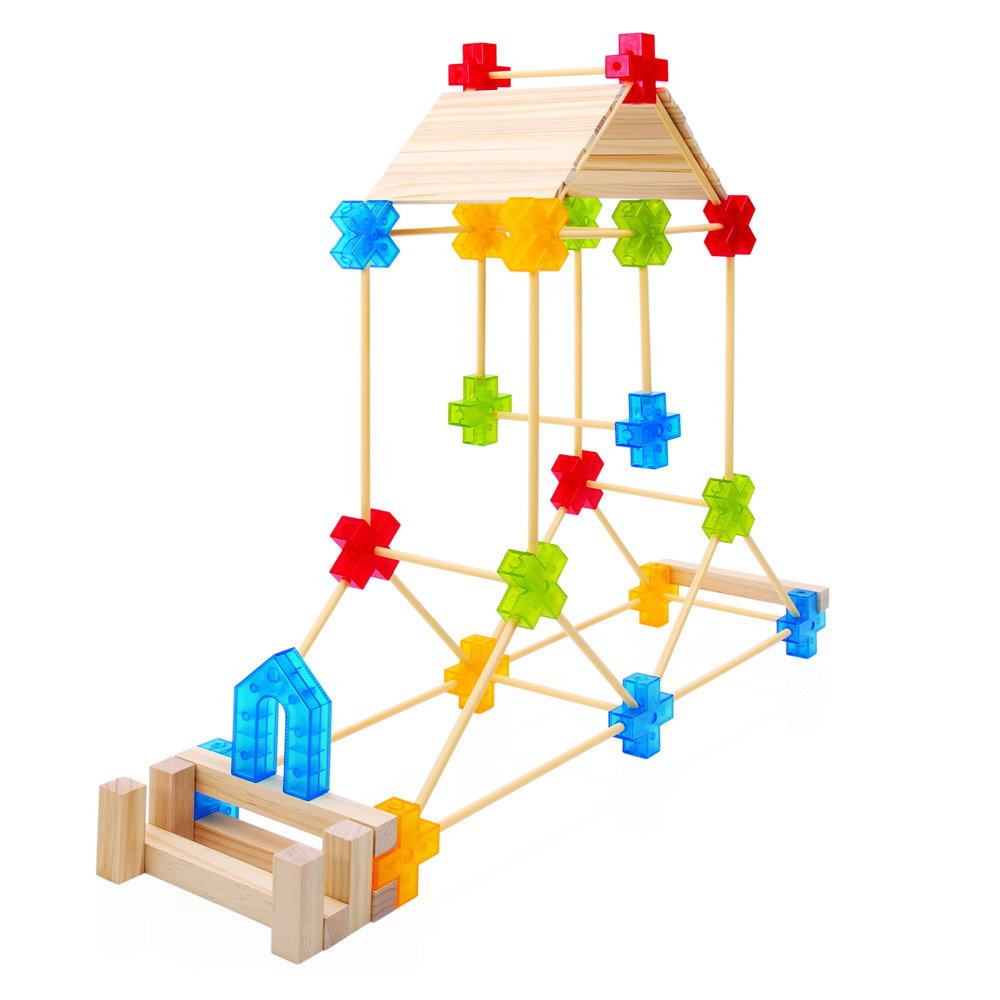 Set Construcții Texo 100 Piese Guidecraft | Jucărie Creativă - Default Title (5) [ps:df73ac9d-6973-415d-a30c-7b7fc3d59771]