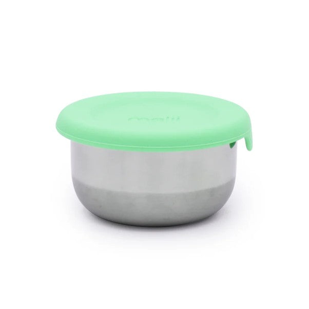 SET 3 RECIPIENTE MINI INOX CU CAPAC SILICON, MELII, BLEU - Imagine 5