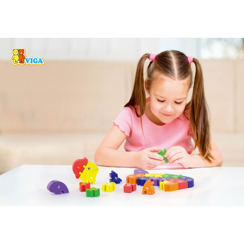 Puzzle din lemn 3D cu litere si cifre - broscuta testoasa [ps:af9f9cf7-f4ef-423e-9824-8a7f8946bd99]