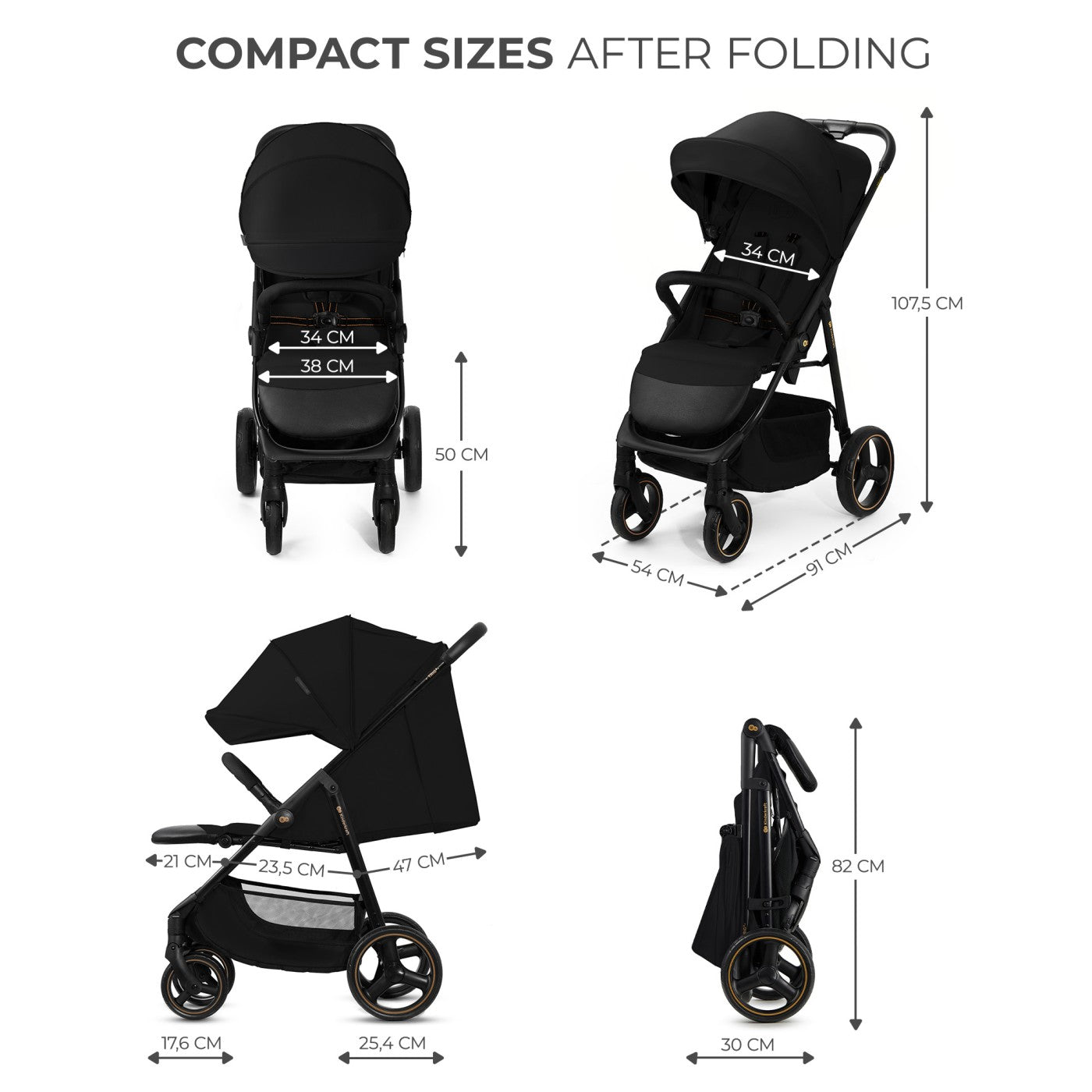 CARUCIOR SPORT KINDERKRAFT TRIG3 ONYX BLACK - Imagine 5