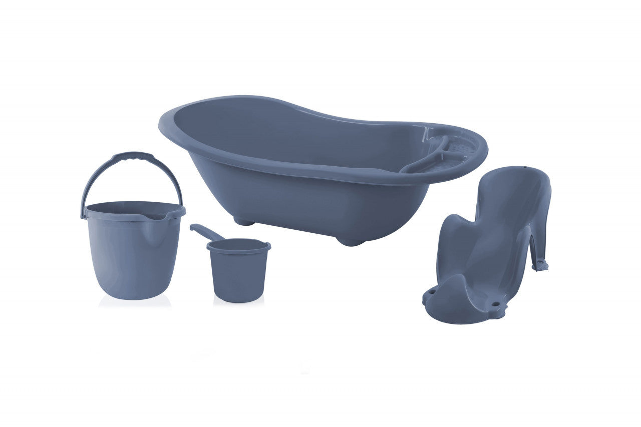Set cadita de baie pentru bebelusi cu 4 piese, BabyJem (Culoare: Maro) [ps:aa2f2e7a-e4df-43f1-84b5-f561b15ac5b1]