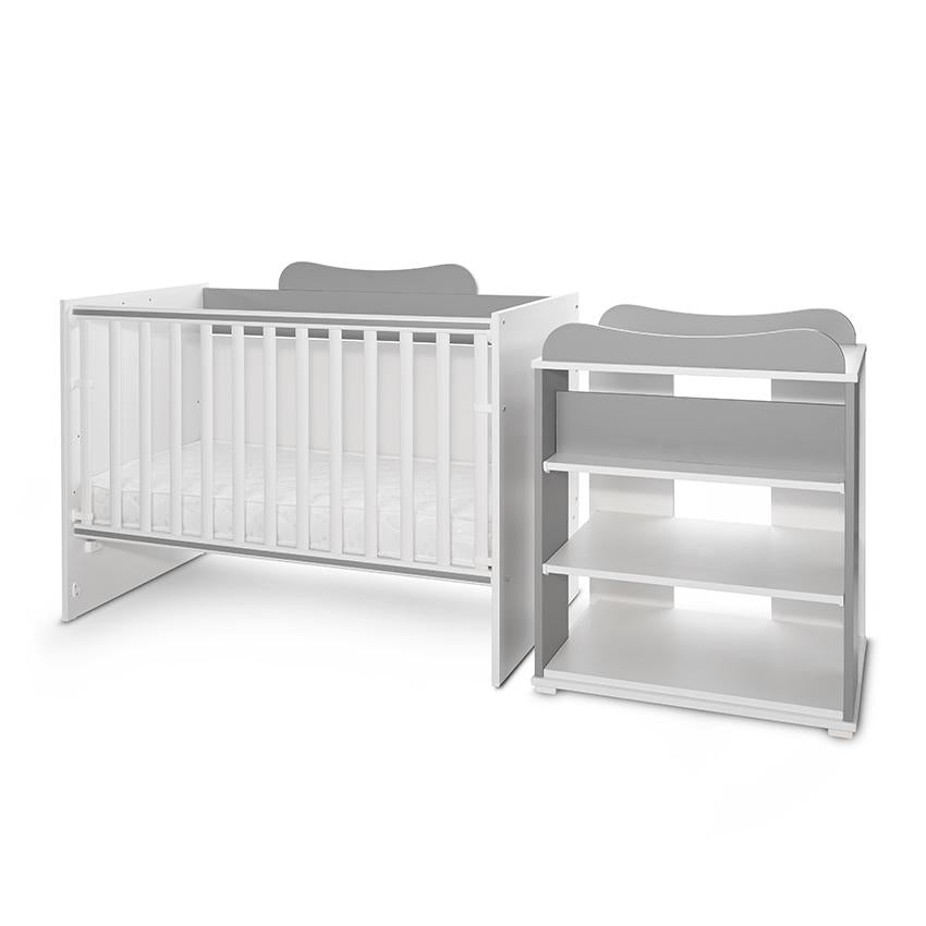 Pătuț Modular Multifuncțional Lorelli Multi, White Orchid - White Stone Grey (5) [ps:c51da0ef-4f54-4210-b931-ef5560495345]