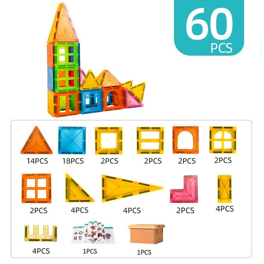 Set 120 Piese Magnetice de Construcție Flippy, 3 Ani - 60 - Tiles (5) [ps:81032a83-30ef-4a58-821c-a1025c7ec0e7]