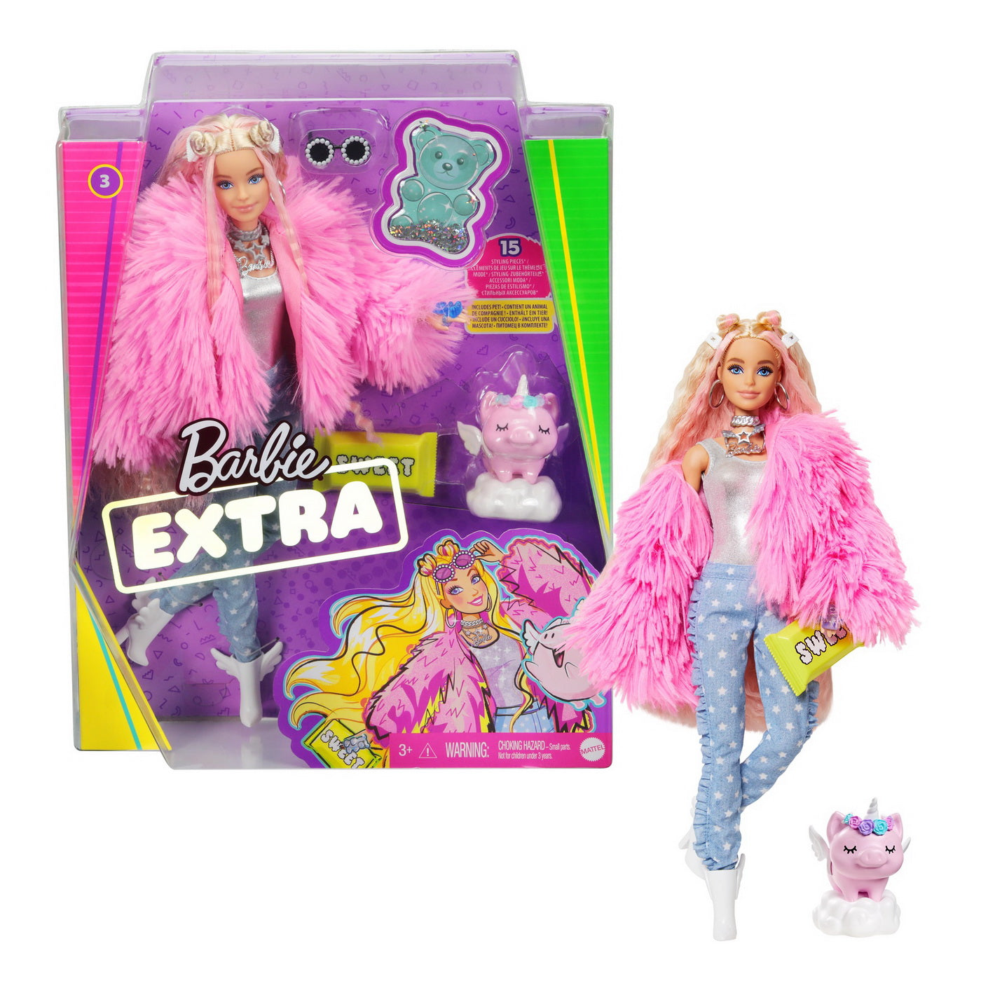 PAPUSA BARBIE EXTRA STYLE FLUFFY PINKY Mattel - Fluffy Pinky (5) [ps:9d1b676f-ba0a-4ee4-9330-6f7789905382]