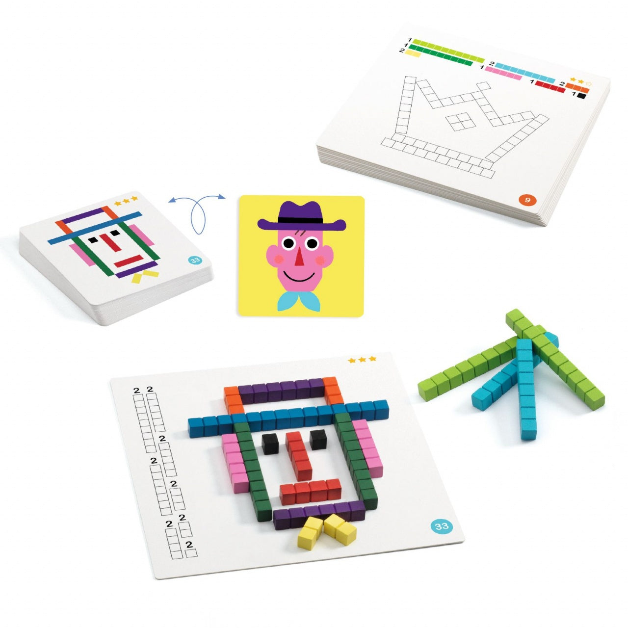Joc educativ Batonnix, Djeco - Imagine 4 [ps:45ed66d6-08f9-47f5-a8f1-a448ed9e1c3a]