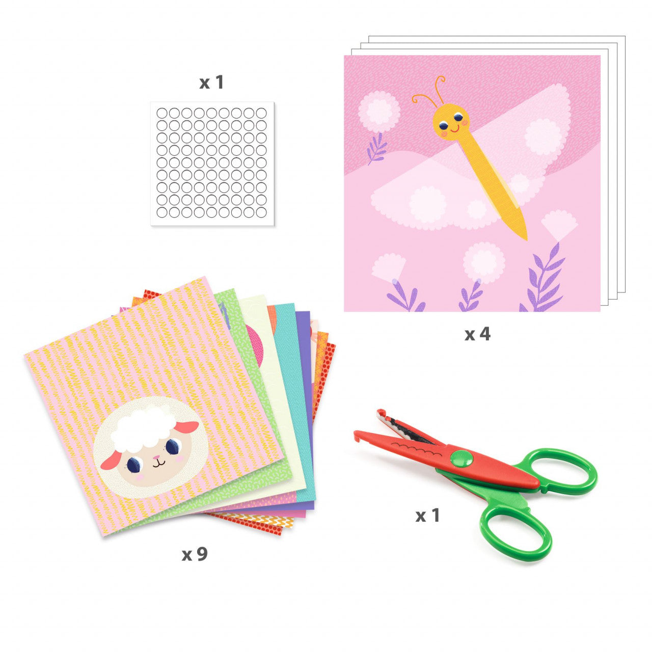 Joc creativ Decupaje cu foarfeca cu taietura ondulata, Djeco - Imagine 5 [ps:8b590946-bfd9-4dbd-ae4a-3afae874d11f]