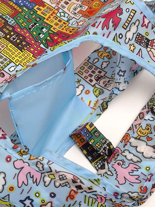 Sacosa textil James Rizzi My New York City, Fridolin - Imagine 5