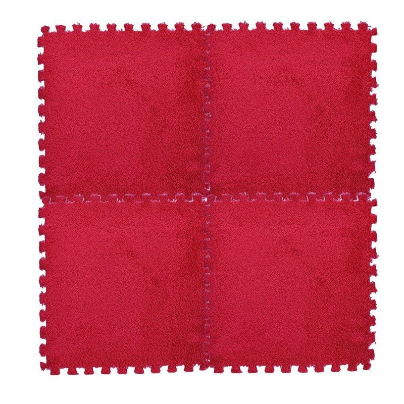 Set Covor Puzzle Flippy, Spuma EVA, 10 Piese, Alb | 30x30cm - Roșu (5) [ps:cb3ed178-c428-4929-92bf-1b4ca73fc0bf]