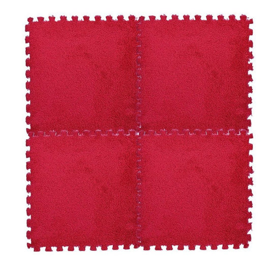 Set Covor Puzzle Flippy, Spuma EVA, 10 Piese, Alb | 30x30cm - Roșu (5) [ps:cb3ed178-c428-4929-92bf-1b4ca73fc0bf]