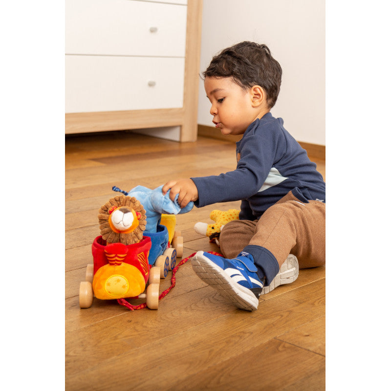 Trenulet Safari din plus cu animalute, PlayQ Sigikid [ps:6528e14e-7620-4ac6-9606-e2bef6684524]