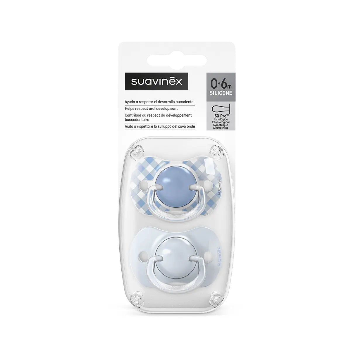 Suzeta Suavinex SX Pro 0-6 Luni, Bej - Set 2 buc | Wild & - Albastru (5) [ps:44bcea43-a29c-460f-8f89-445bc8c102cf]