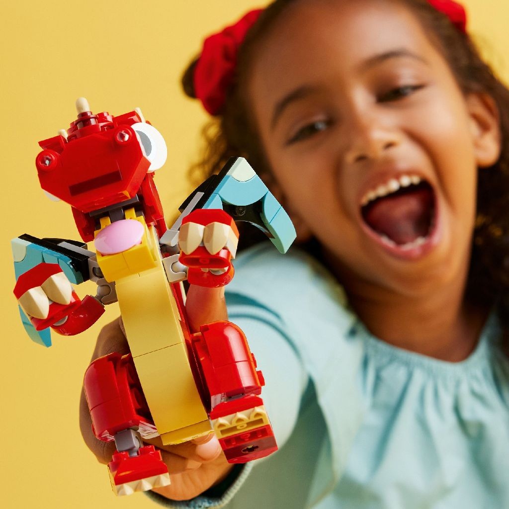 LEGO CREATOR 3IN1 DRAGON ROSU 31145 - Imagine 3 [ps:cc196027-bd09-4542-9ff6-18f925fc8dea]