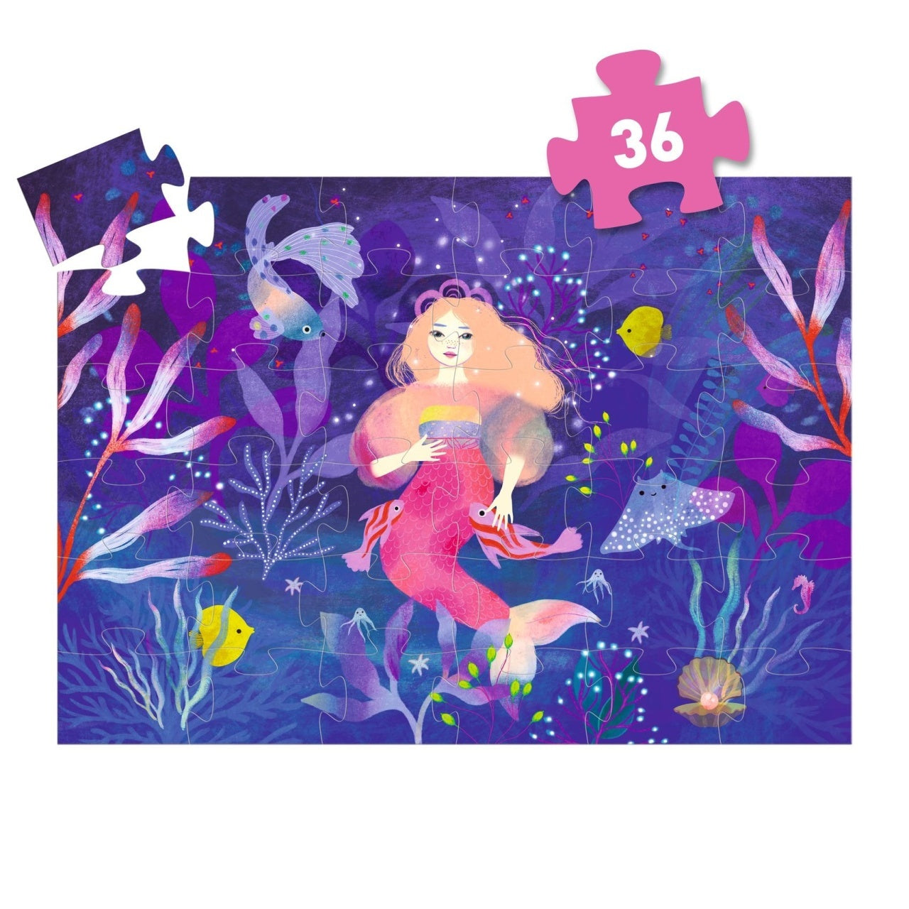 Puzzle Sirena Ella, Djeco - Imagine 4 [ps:84ea9339-9f9a-480d-bb41-0f50720f728e]