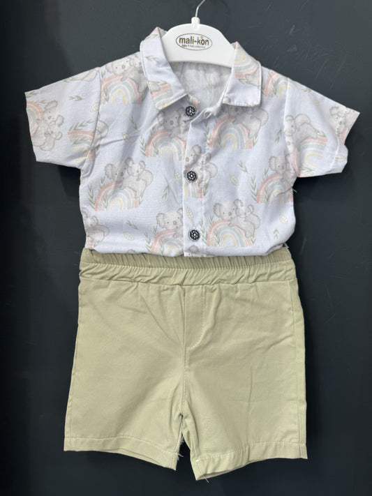 Set Cămașă Koala și Pantaloni Kaki 9-12 Luni - INFANT - 9-12 Luni (5) [ps:d102ee56-dfe9-4f65-a3c2-3fb2c2bd01be]