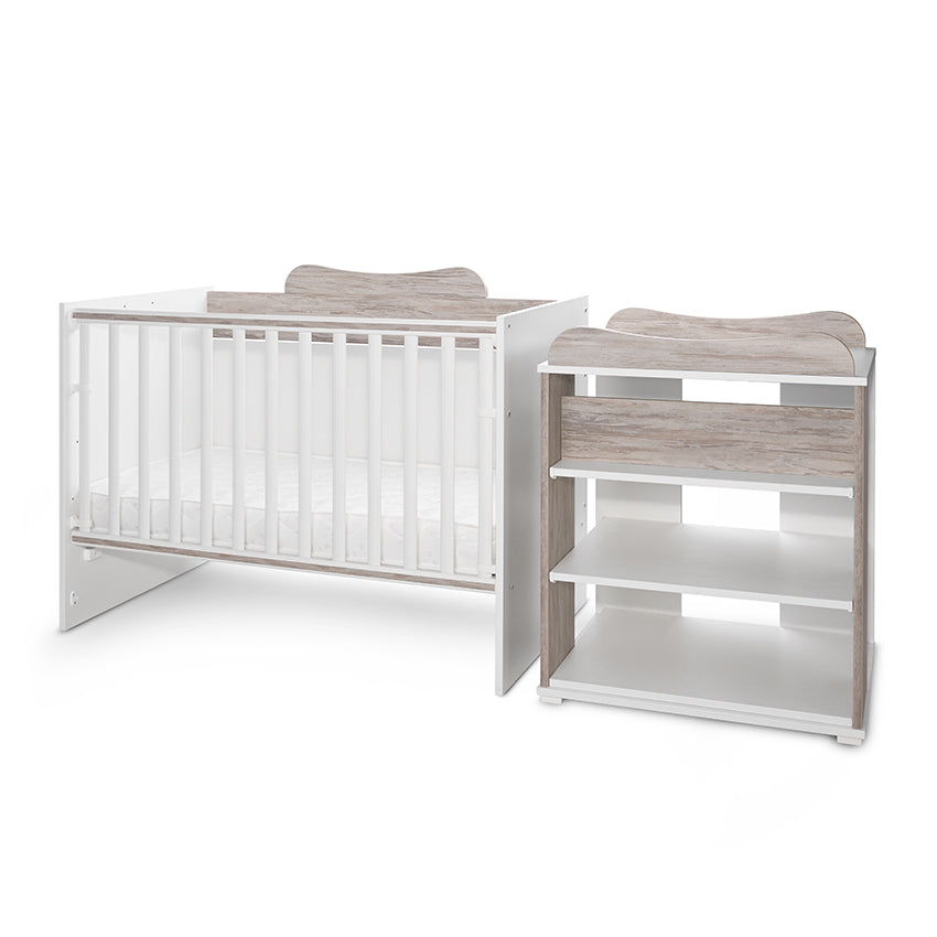 Pătuț Modular Multifuncțional Lorelli Multi, White Orchid - White & Artwood (5) [ps:3a5d3ad4-5ea1-4020-88aa-b4dce90d37ca]