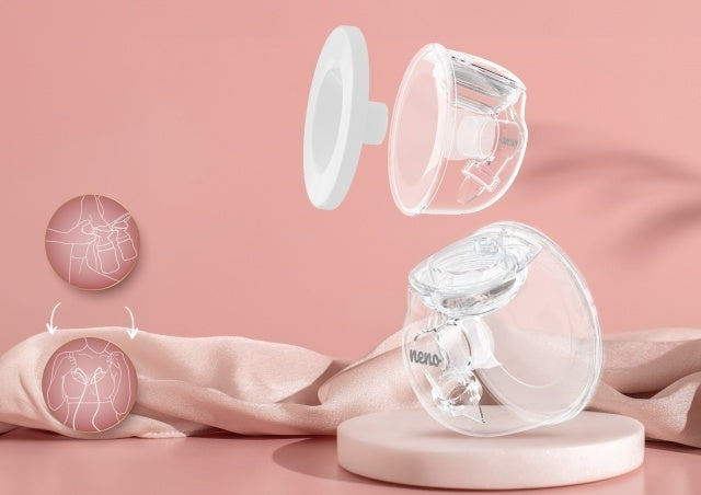 Neno Muszle – 2 cupe Hands Free pentru pompe de sân - Imagine 5