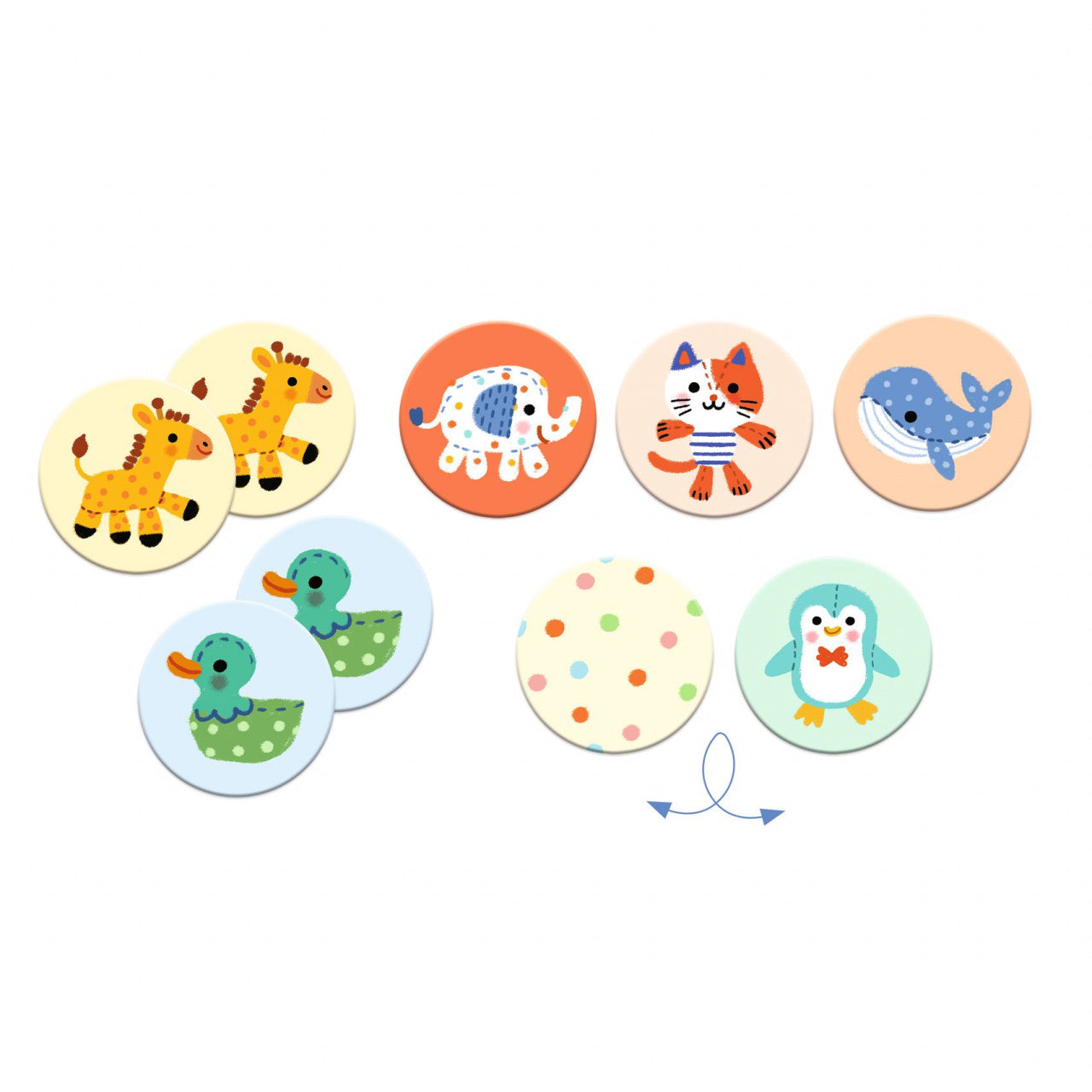 Joc Memo jucarii animale din plus, Djeco - Imagine 2 [ps:e93f2254-236d-46f2-a3a8-bb8eb3da956d]