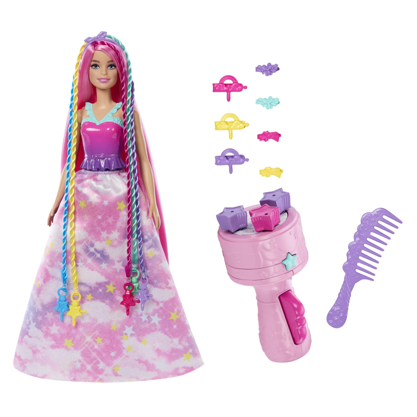 BARBIE DREAMTROPIA PAPUSA CU APARAT DE COAFAT Mattel - Imagine 2 [ps:0e506ad1-7db6-4d49-9e86-adc64b63851e]