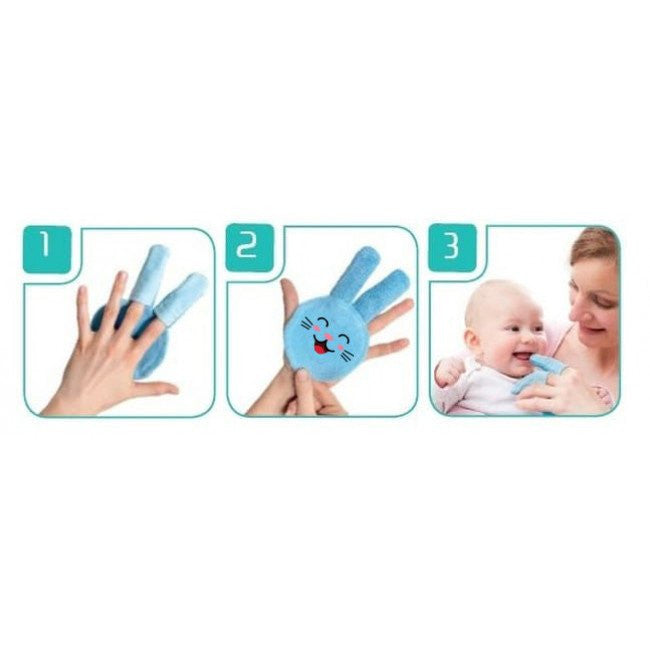 Periuta de dinti pentru folosire pe deget BabyJem (Culoare: Bleu) [ps:5bd39c56-65c6-460f-a585-76090368bf70]