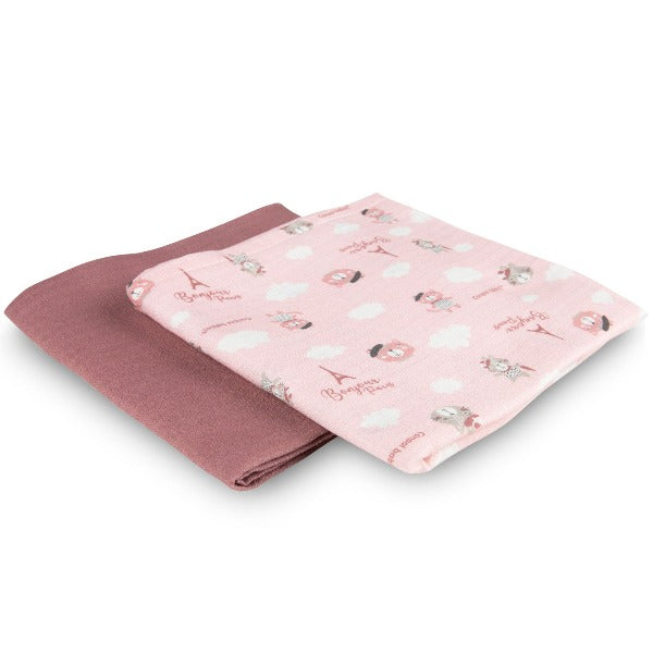 Canpol babies Muselina pentru infasare nou-nascuti 70x70 cm BONJOUR PARIS, 2 buc 26/901_pin [ps:9a72a86a-a9b0-4e5b-bf0c-38991b33583f]