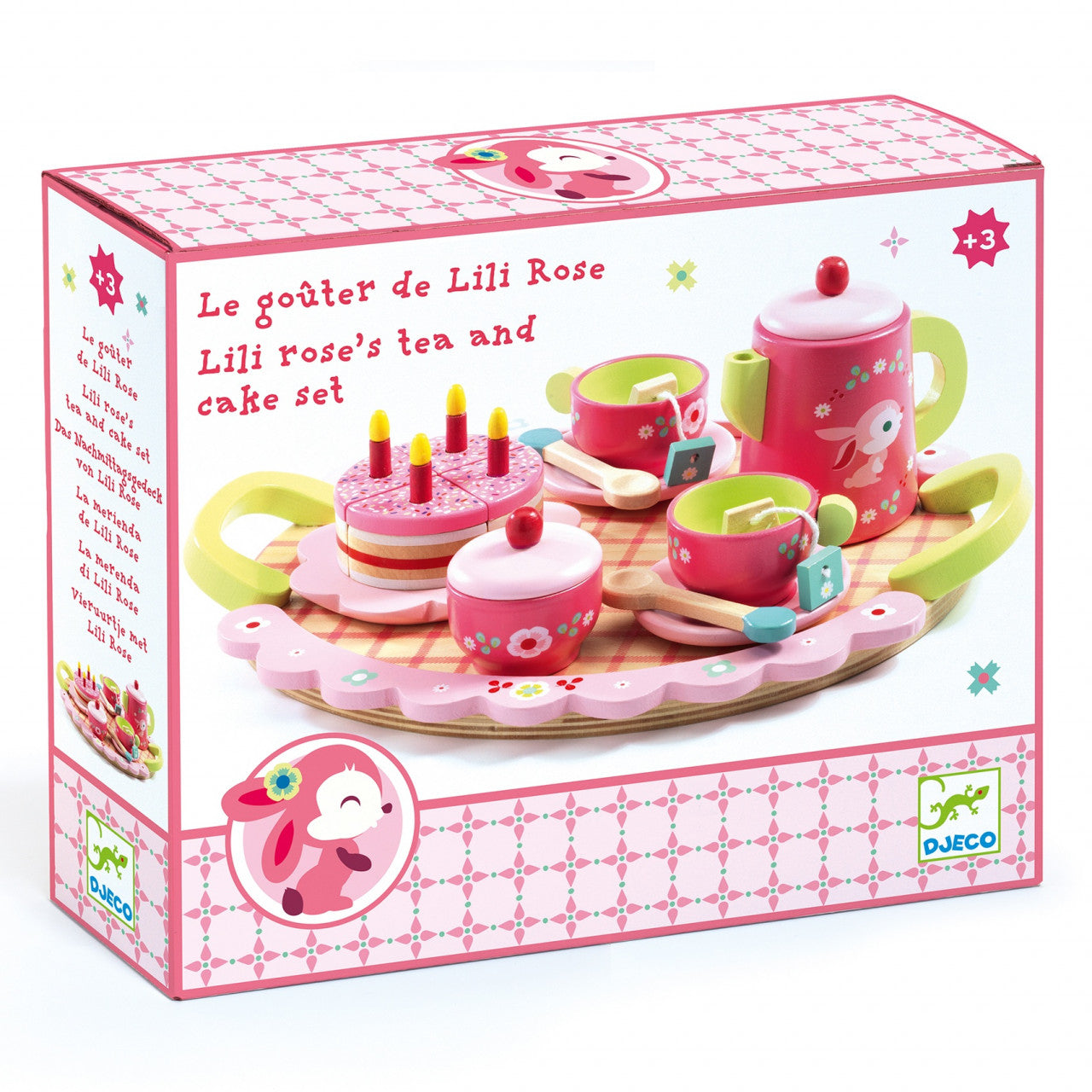 Joc de rol Set aniversar roz, Djeco [ps:820ac671-d285-4157-9b14-36df309173ad]