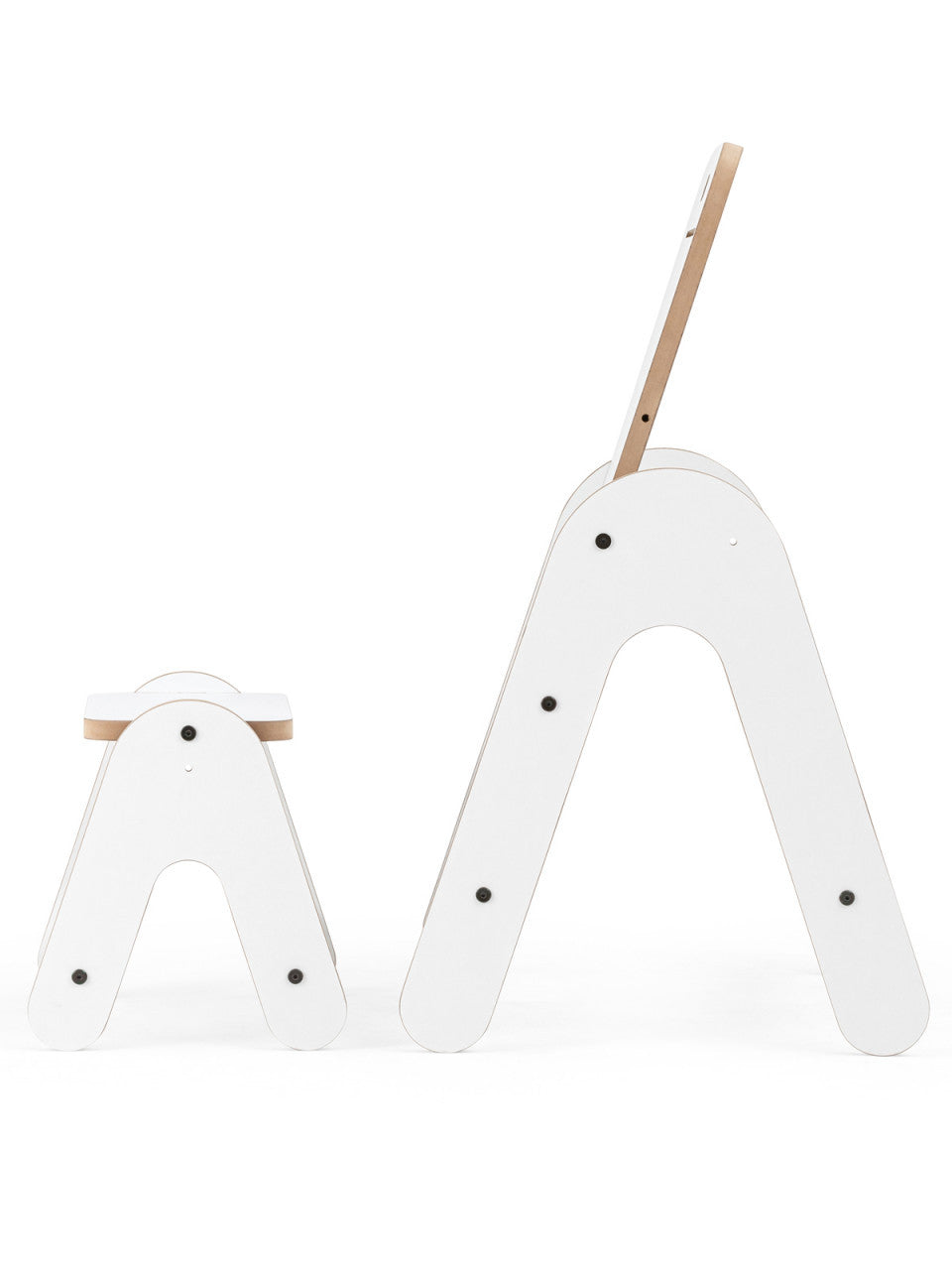 Masuta si tabla 2 in 1 cu scaunel MamaToyz Massam MDF - Imagine 5