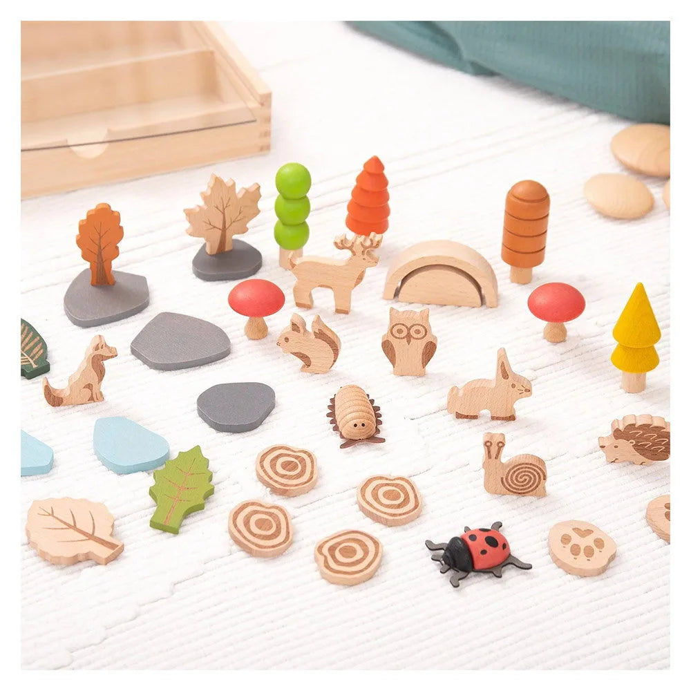 Woodland Traseul din Pădure Tickit - Set 36 Piese Lemn - Set 36 buc (5) [ps:1221d4c0-1ff9-4083-a464-7c39fbd1ea1e]