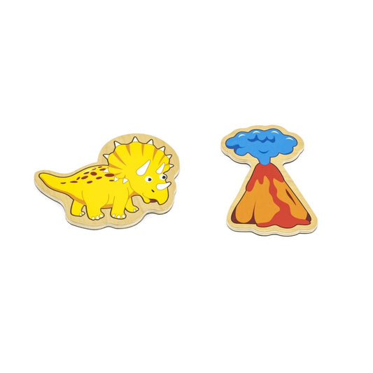Set dinozauri magnetici din lemn 20 buc, Viga [ps:287f2dbc-6c84-4159-96fa-1829ced6dd1e]