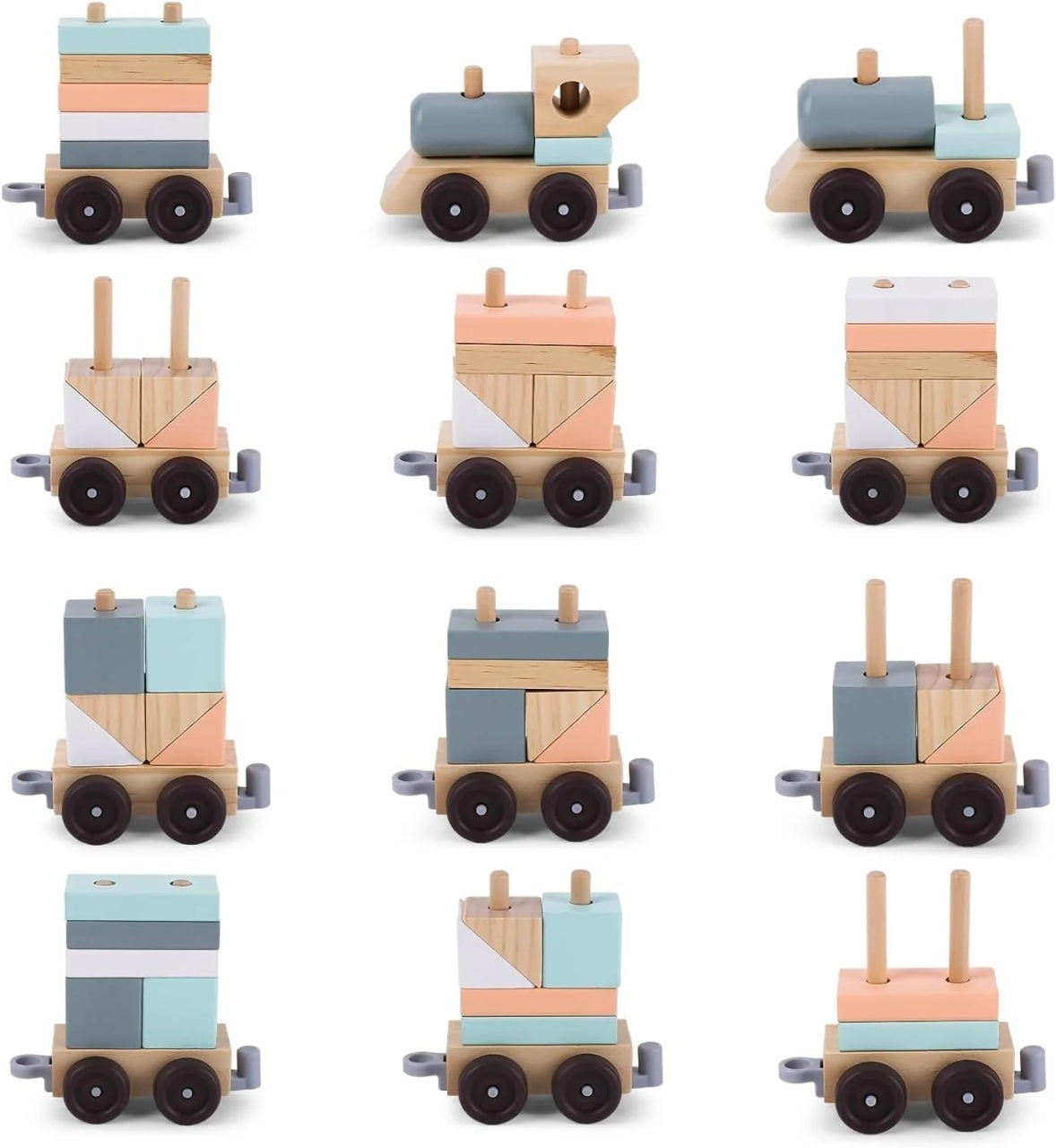 Trenulet cu cuburi din lemn, UMU Toys - Imagine 2 [ps:90b0a782-3693-4b0e-a0f8-1ae53284eaa3]