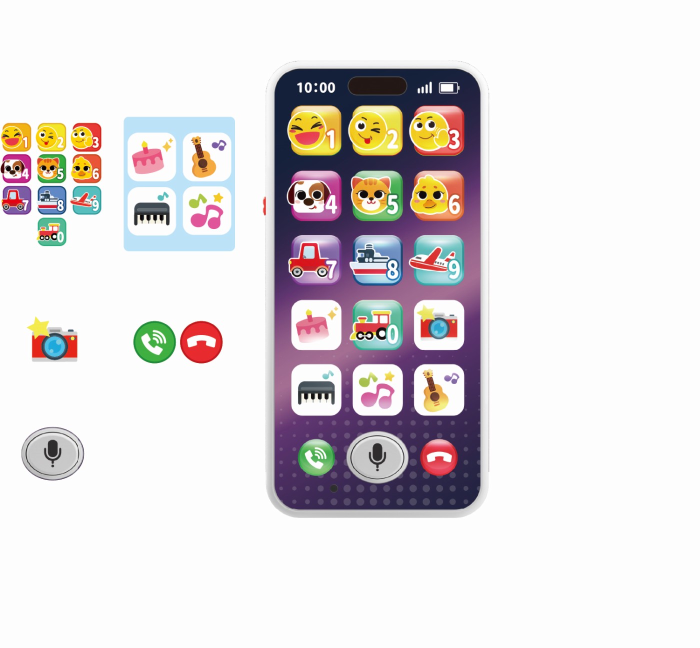 TELEFON MOBIL INTERACTIV BEBE INREGISTREAZA SI INVATA - Imagine 5
