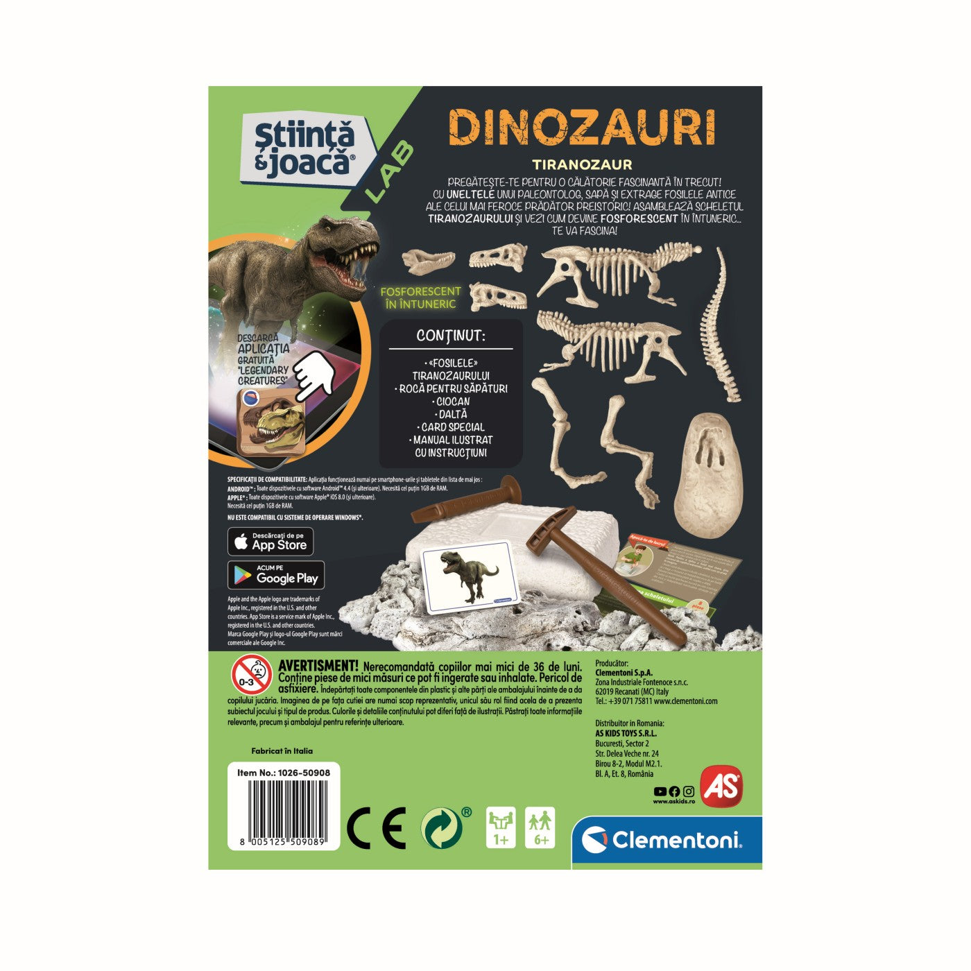 STIINTA SI JOACA DESCOPERA DINOZAURUL T-REX FLUO AS - Imagine 5 [ps:6c6c820f-58ef-4bd8-bc4b-57560107d832]