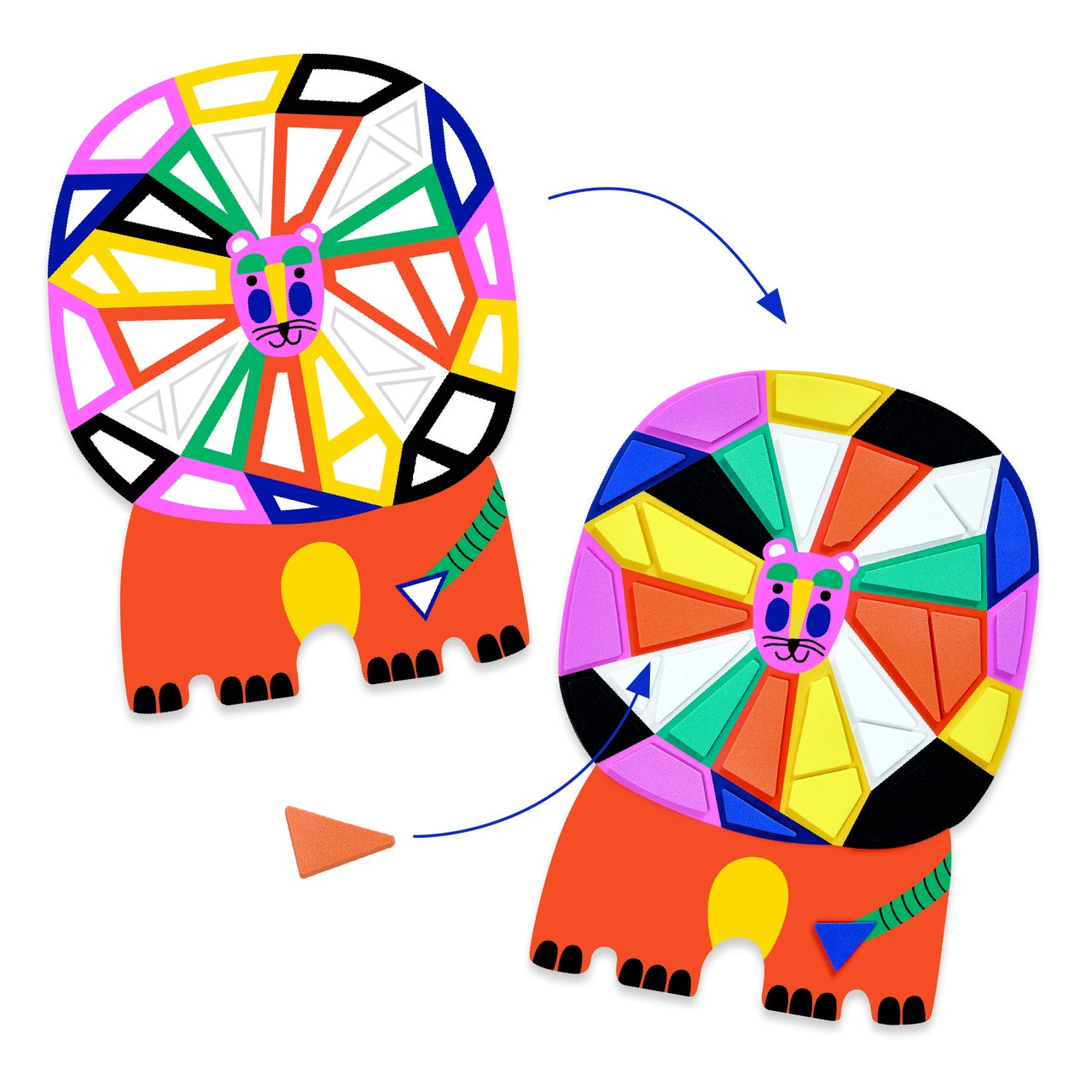 Set creativ mozaic Animale, Djeco - Imagine 3 [ps:4b05419e-6c21-4b79-8bab-3f9a3fb1bcda]